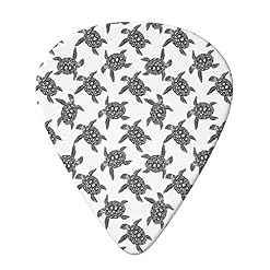 Lot de 6 médiators animaux tortues de mer pour guitare acoustique, guitare électrique, basse, ukulélé – fins, moyens et… - Les Beatles, Paul McCartney, John Lennon, RIngo Starr, George Harrison Lot de 6 médiators animaux tortues de mer pour guitare acoustique, guitare électrique, basse, ukulélé - fins, moyens et… – Image 3