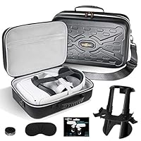 SARLAR Fashion Travel Protective Case for Oculus Quest VR Gaming Headset and Touch Controllers Accessories Carrying Bag,Includes Multiple Oculus Quest Accessories.
