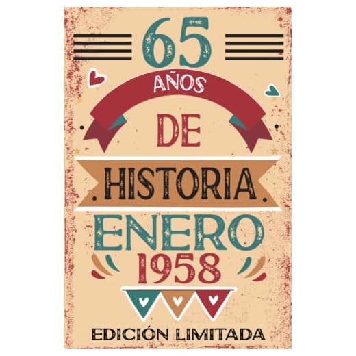 65 Años De Historia Enero 1958: Libro de visitas, cuaderno, 110 páginas de felicitaciones, idea de regalo, regalo Para la esposa, novia, mujer, La madre