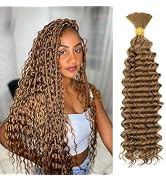 18 Inch Deep Wave Braiding Hair 190g(1Pack-3Bundles) Water Wave Braiding Hair For Bohemian Knotle...