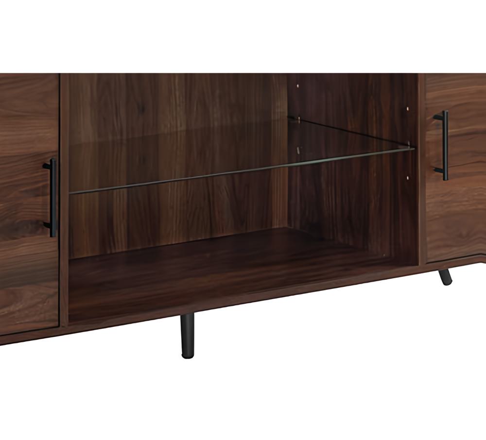 Amazon.com: Walker Edison Saxon Mid Century Modern 2 Door Glass