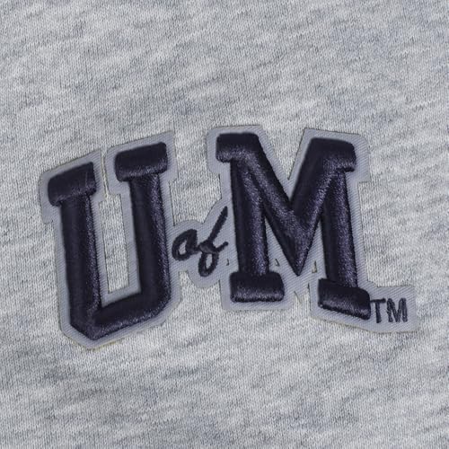 Pro Standard WOMENS COLLEGE UNIVERSITY OF MICHIGAN COLLEGE CLASSIC ESSENTIALS PULL OVER HOODIE HEATHER GREY XL - Image 7