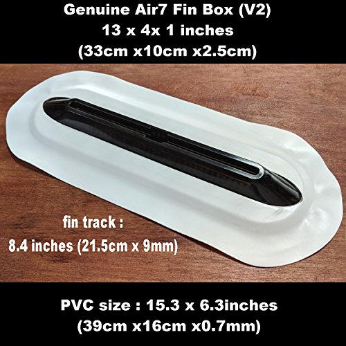 Air7 Fin Box For Inflatable Sup, Stand Up Paddleboards, Surfboards, Standard Us Box For Replacement, Repair And All Board Upgrades, Printed Manual + Video Instructions How To Fix! (Translucent Black) #TOP1