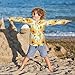 Boys Rash Guard Swim Shirt Long Sleeve UPF+ 50 Sun Shirts Quick Dry Shirt Yellow Flower for Toddler Kids