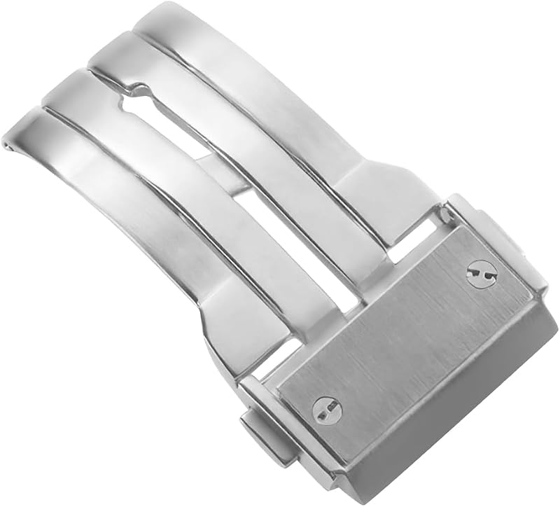 Clasp Buckle Band Replacement For Hublot Big Bang 18-24mm | Watch Deployment Strap Silver Stainless Steel