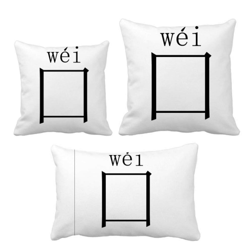 Coussin avec personnage chinois oreiller décoratif canapé lit