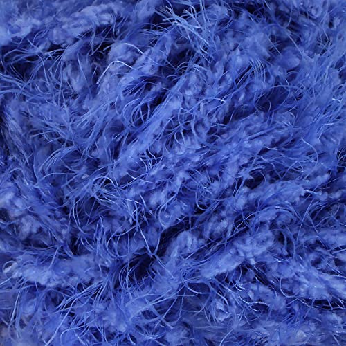 JubileeYarn Baby Bear Yarn - Chunky Weight Polyester Fur - 100g/Skein - Royal Blue - 4 Skeins, 16 Royal Blue - Image 2