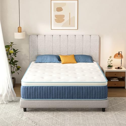 Full Size Mattress 12 Inch, Full Hybrid Mattress in a Box, Indivi...