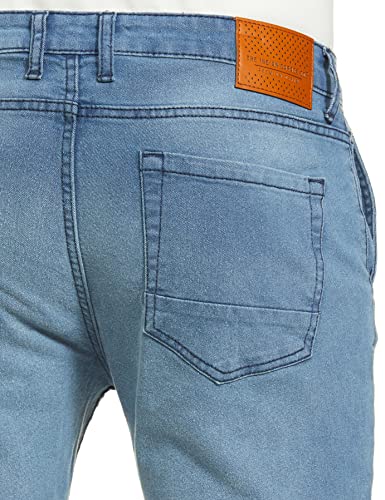Image of THE INDIAN GARAGE CO Men Slim Fit Solid Mid-Rise Stretchable Jeans