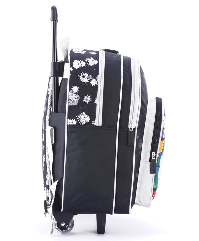 Image of STRIDERS Pokemon School Bag for Kids | Spacious Durable Rolling Backpack | Padded Comfortable Straps & Fun Design | Ideal for School Travel & Play