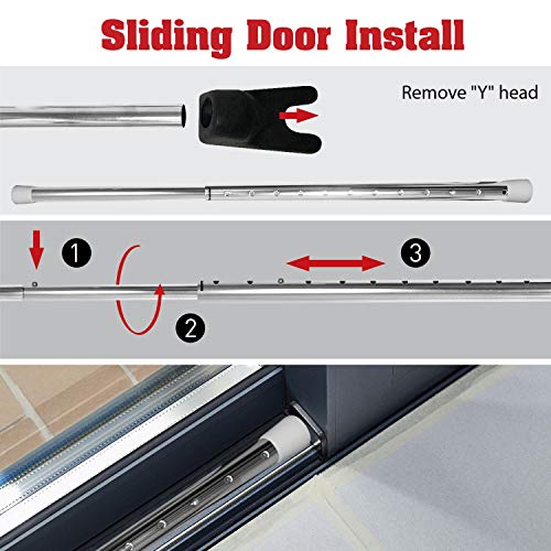 SECURITYMAN 2 in 1 Adjustable Door Security Bar & Sliding Glass Door