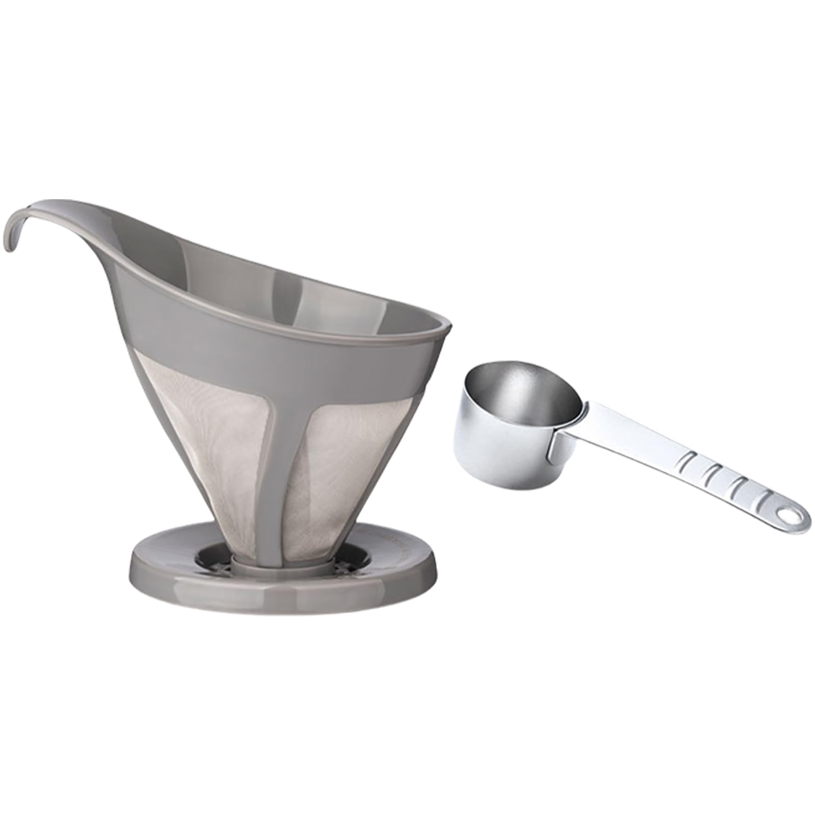 Tsophreniq Meshs Stainless Steel Coffee Dripper Set with HLB18 Spoon Drip Coffee Funnel Infuser for Makers Machine Accessories