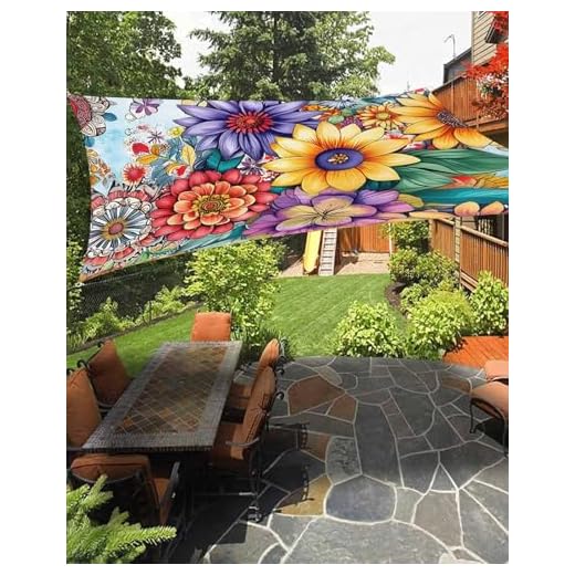 Best umbrella color for rain Stylish Boho Floral Sun Shade Canopy