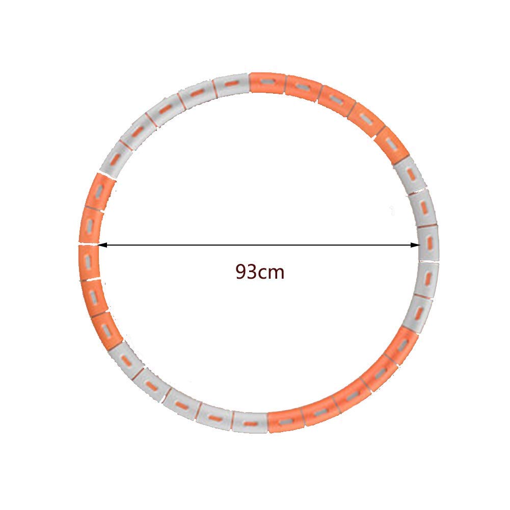 Cerchio di fitness Morbido Hula Hoops for adulti e adolescenti, Registrazione del fattore di ponderazione del cerchio di Hula for adulti, Hoola Hoops for la ragazza della donna Vita Trainer vita sotti