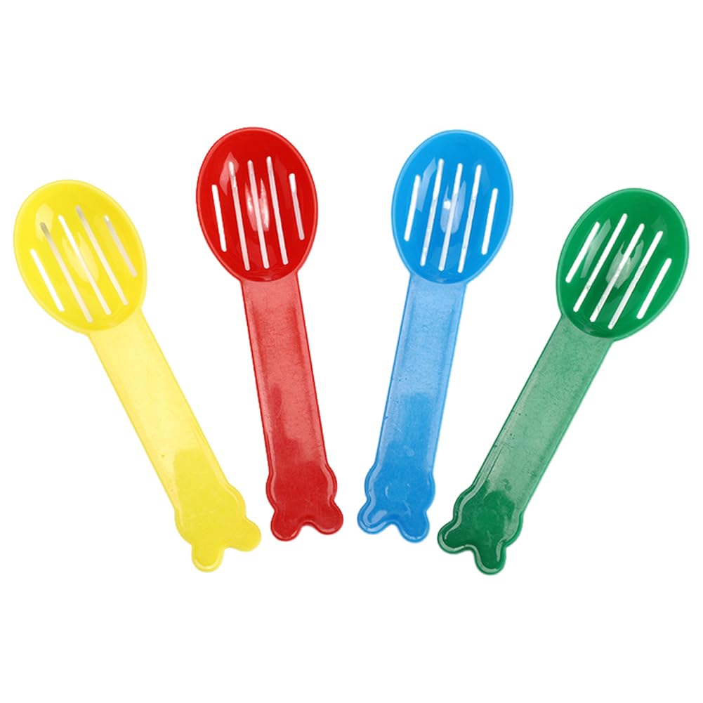 LJJCSFF 4Pcs Sifter Hamster Sand Bath Plastic Litter Scoop Hamster Scooper Pet Cleaning Tool Hamster Pooper Scooper Poop Scooper Small Animals