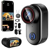 4K 8MPアクションカメラ 小型ウェアラブルカメラ 140°広角小型Vlogビデオカメラ 1.47インチモニター搭載 プリ録画 連写 遅延撮影 ボディカメラ ループ録画 150min連続稼働 IP65防水 スマホ連携 写真撮影 Vlog/旅行/アウトドア/スポーツカメラ/ペット 記録用 携帯便利/バイク 自転車に取り付け可能 豊富なアクセサリー