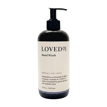 Loved01 Hand Wash, John Legend Skincare, Liquid Hand Soap, Gentle & Hydrating, Cruelty-Free, Formulated with Nourishing Oils, First Love Lavender Scent, 15 oz