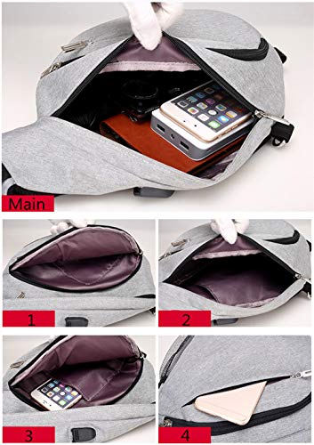Mens-Shoulder-BagPopoti-Daypack-Leather-Backpack-Handbag-Sports-Bags-Crossbody-Bag-Large-Sling-Chest-Bag-Messenger-Bags-with-USB-Port-for-Outdoor-Hiking-Travel-Purple-A38x12x21cm