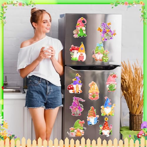 12 Imánes de Gnomos Suecos para Refrigerador miniatura 2
