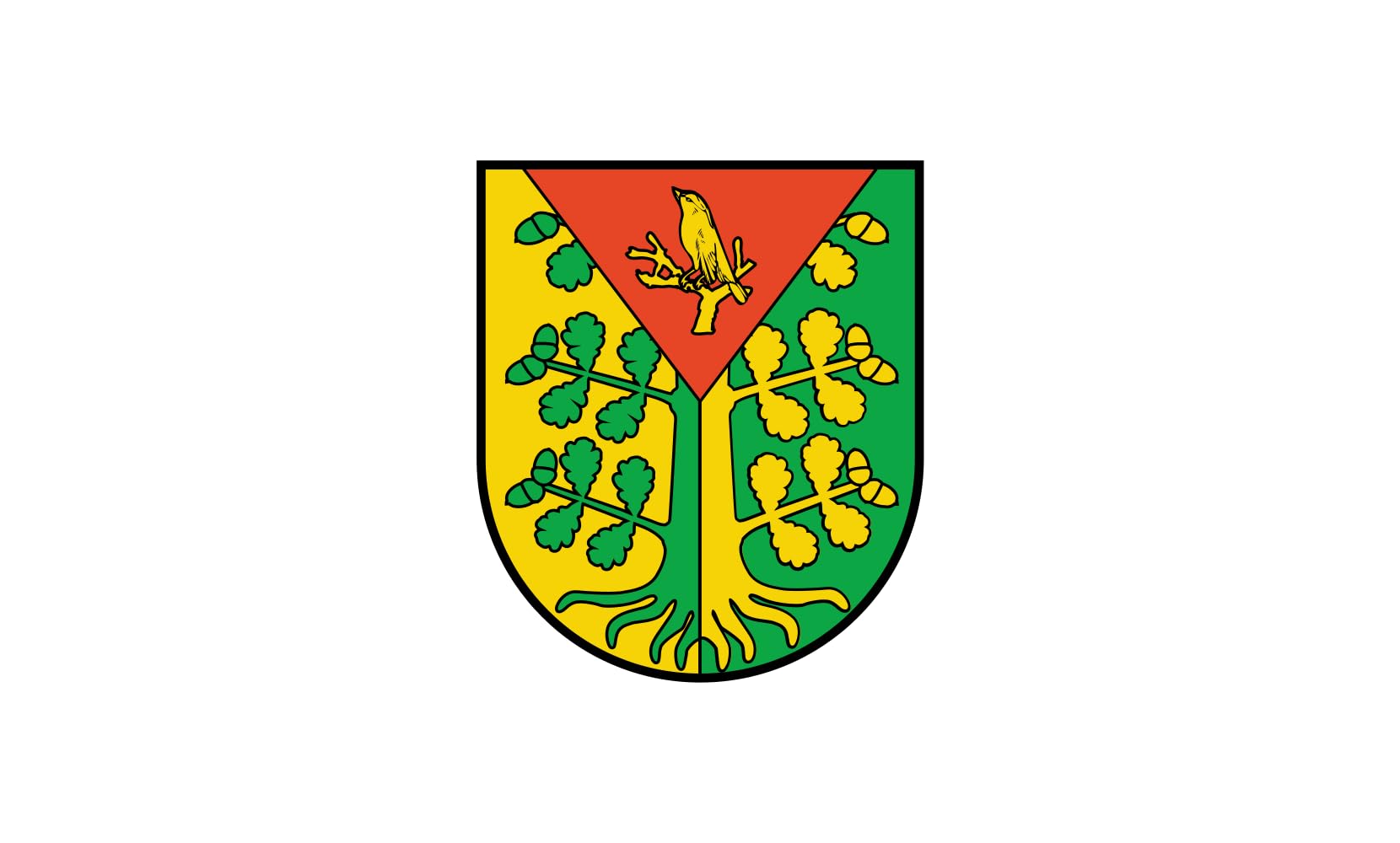 Drapeau Fredersdorf-Vogelsdorf format paysage grand modèle pour mât