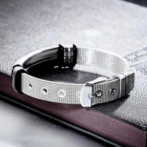 Image of Happy Birthday Stainless Steel Bracelet Engraved with Inspirational Message Customized for Son,daughter,friends,sister,brother