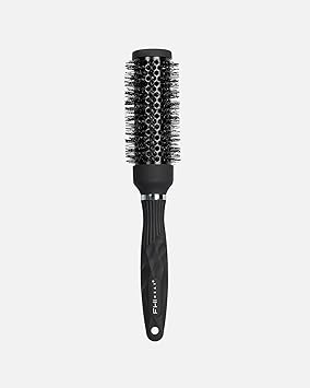 FHI Heat Thermal Brush Ultralight Negative Ion Hairbrush w/Anti-Static, Wave-Shaped Bristles for all Hair Types, Tourmaline Ceramic, Vented Round Barrel for Frizz-Free, Smooth, Quick Styling 1