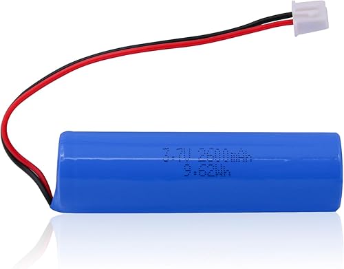 Miniatura 10 de Batería 18650, 3.7V 2600mAh de iones de litio recargable con conector PH2.0/2P para linternas, drones, juguetes RC, electrónica, por favor verifique