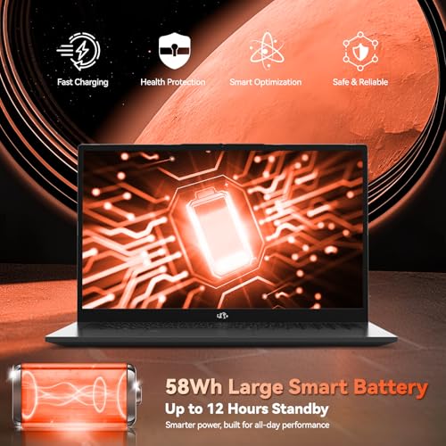 Image of NIMO Light-Gaming-Laptop, 17.3 inch FHD Computer with AMD 8-Core R7 7735HS (Up to 4.75GHz, Beat i7-12650H) 8GB RAM 256GB SSD Radeon 680M GPU 100W Fast PD 180 View for Creator and Student 2Y Warranty
