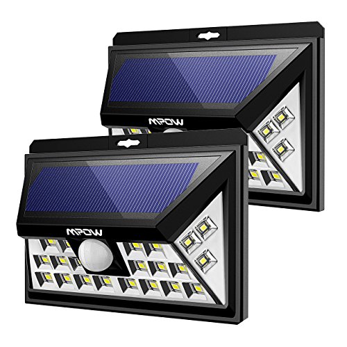 Preisvergleich Produktbild Mpow® Solarleuchte mit Galvanotechnik Board und Weitwinkel Sensor, schwarz