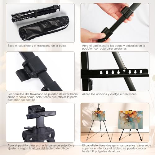 La mejor selección de Caballetes los 5 más buscados. 21 Caballetes marca QianMu (3)