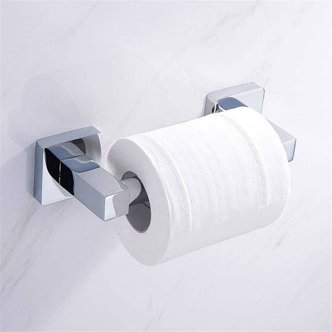 Portarrollos De Papel Higiénico De Pared, Acero Inoxidable, Sin Taladros, Plateado, 16 Cm | Leroy Merlin