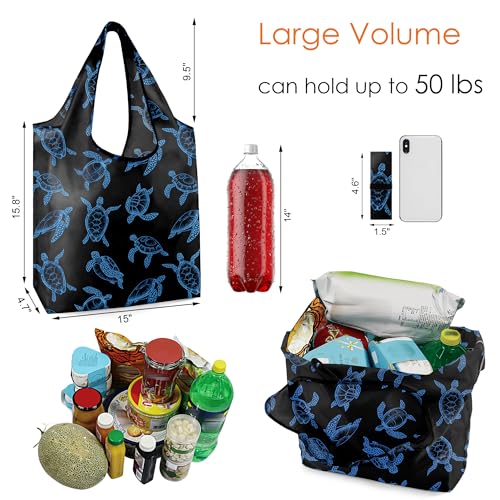 Image of BeeGreen Rolled Up Grocery Bags Reusable Shopping Bags Foldable for Groceries