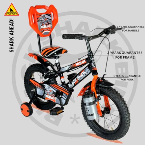 Image of BLACK SHARK Aqua Bikes for Kids Bike Brake | Bicycle for Boys & Girls | Frame | 90% Pre-Assembled |