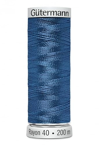 Gütermann 1134 Navy Gutermann No 40 Sulky Rayon Embroidery Thread 200M - Each