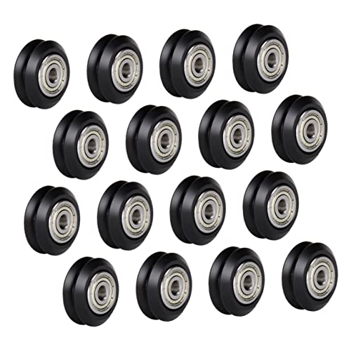Hohopeti 16pcs Printing Accessories Passive Wheel Roller Wheel Passive Round Roller Linear Bearing Printer Pulley Supply
