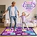 Amy & Benton Upgraded 2-Player Dance Mat for Toddlers 3-5,Dance Mat Toys for 4-8 Year Old Kids,Light Up Play Mat 8-Button with Bluetooth,Electronic Music Games Birthday for Girls Boys