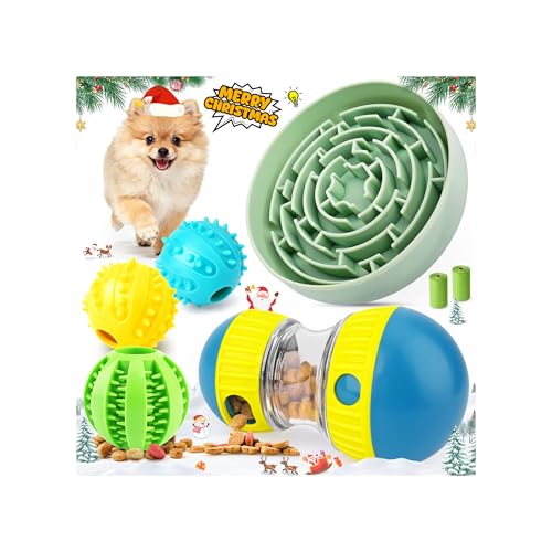 KIPRITII Enriching Slow Feeding Set for Dogs – Slow Feeder Dog Bowls & Interactive Toys with Puzzle-Based Enrichment for Smarter Eating & Busy Minds