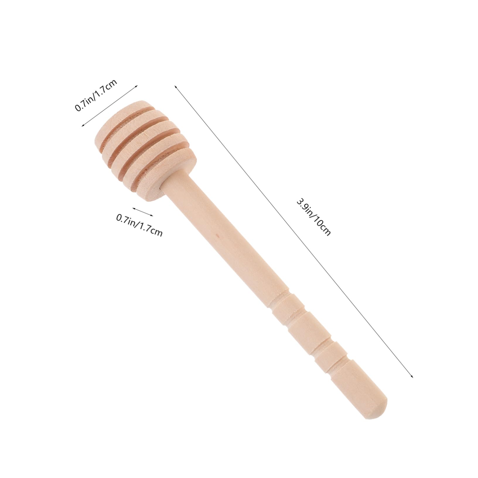 HOLIDYOYO 10pcs Honey Stick Portable Honey Stirrer Convenient Honey Dipper Reusable Honey Dipper Portable Honey Stir Stick Honey Mixing Sticks Stir Accessory Honey Stirrers Wooden re-usable