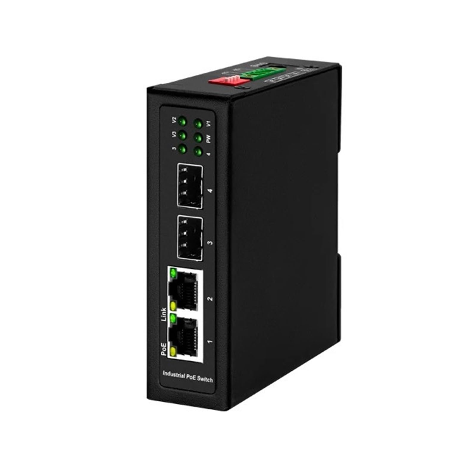OSHZIKJII All gigabit 2 port P-O//E or non industrial switch with 2 port 1000Meter 2500Meter s-f.p uplink(2.5G poe)