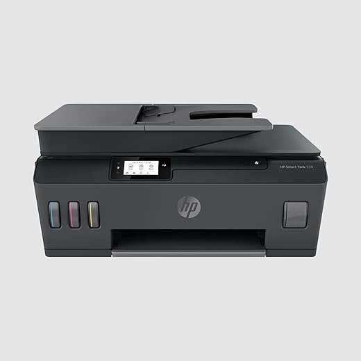 HP Smart Tank 530 All-in-one WiFi Colour Printer with ADF (Upto 18000 Black and 8000 Colour Pages Included in The Box). – Print, Scan & Copy for…
