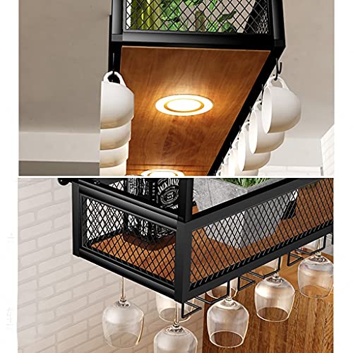 Soporte de vino metálico y madera 120cmx30cm miniatura 5