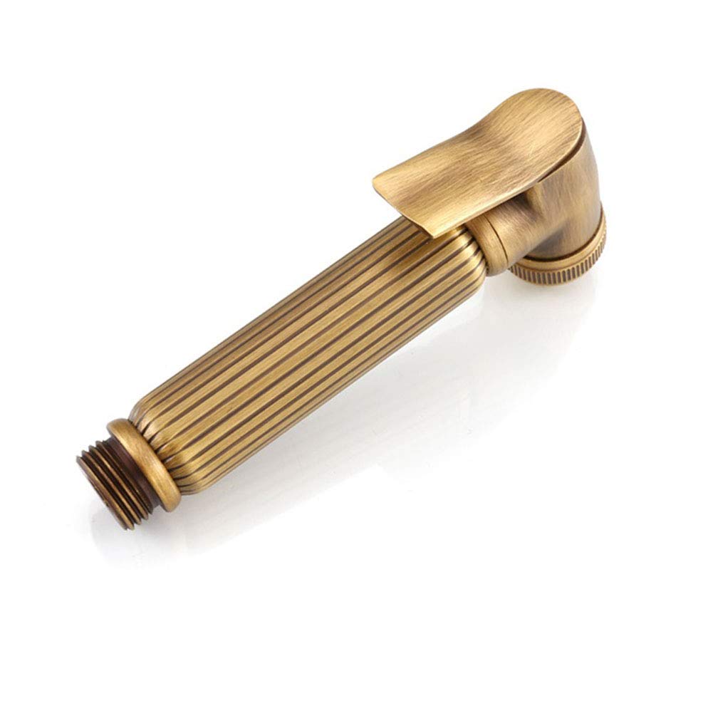 Set doccia a spruzzo per bidet in ottone anticato Bidet spruzzatore in rame Rubinetto per bidet WC Lavabo,C