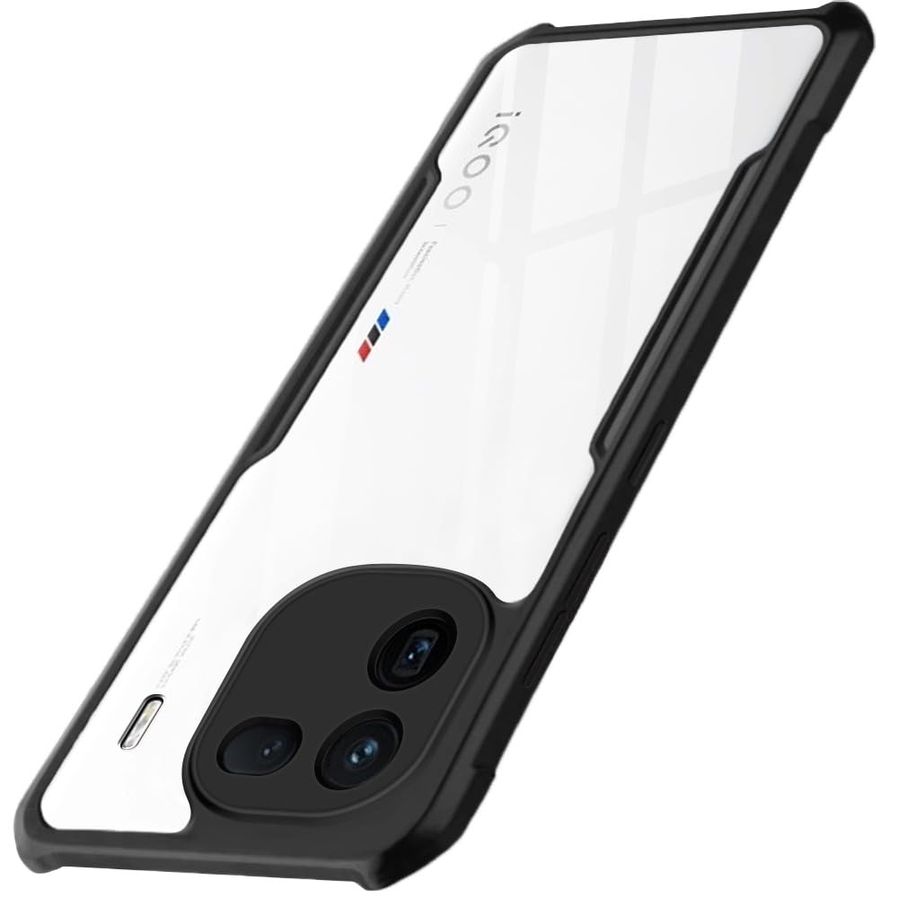 TheGiftKart Shockproof Crystal Clear Back Cover Case for iQOO 12 5G | 360 Degree Protection | Protective Design | Transparent Back Cover Case for iQOO 12 5G (PC & TPU, Black Bumper) (B0CPFRGTSW) Amazon Price History, Amazon Price Tracker
