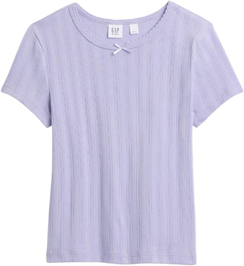 Gap Girls' Short Sleeve Ribbed Tee