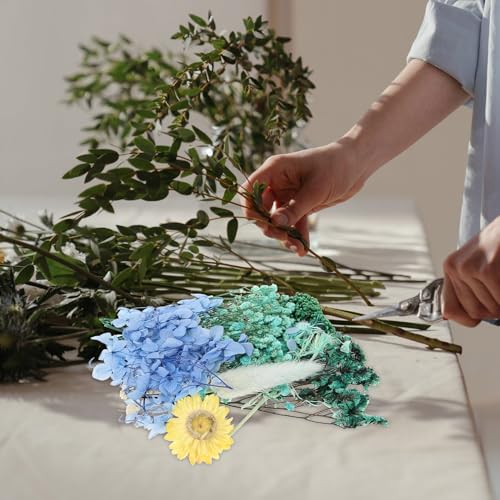 Flores secas prensadas naturales para manualidades miniatura 5