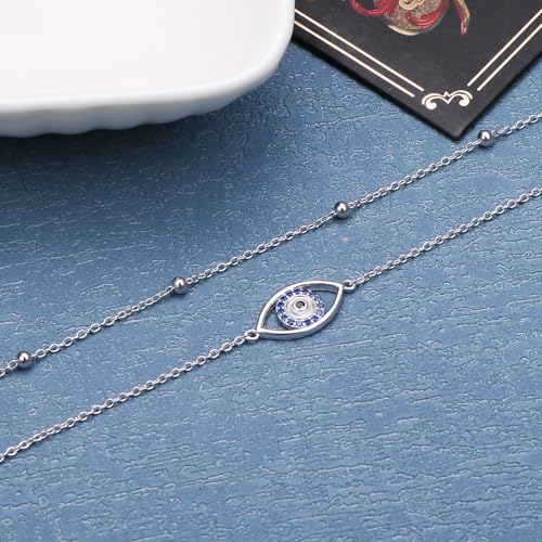 Image of Anklet for Women S925 Sterling Silver Adjustable Foot Plus Ankle Bracelet
