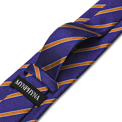 Image of Men's Tie Set with Pocket Square, Cufflinks and Gift Box | 100% microfiber; tie 59 x 3.15 in; square 10 x 10 in; gift box included