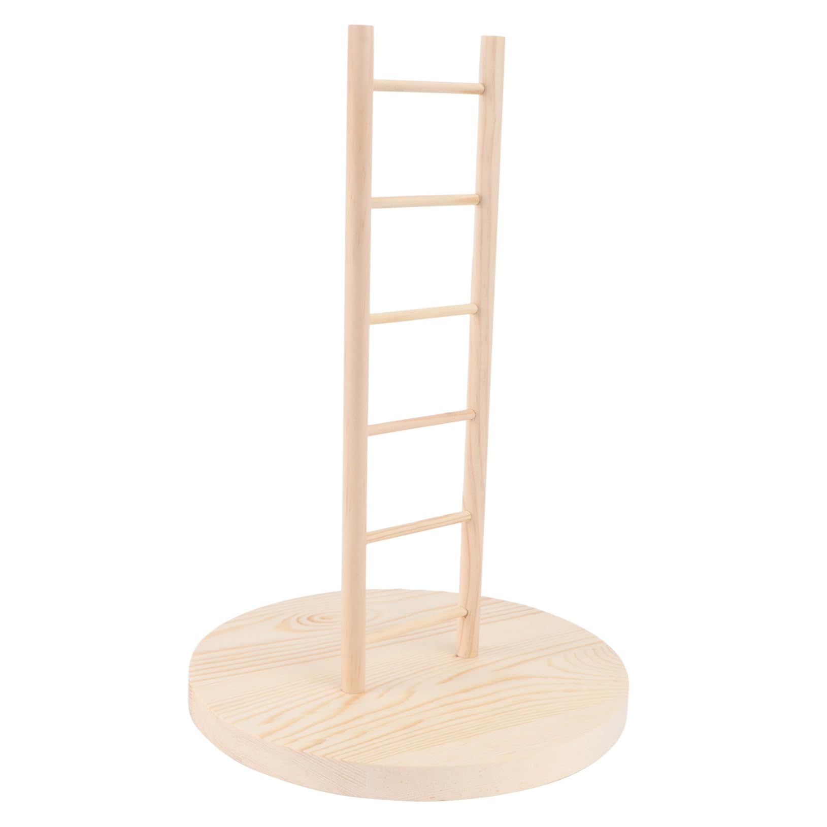 Abaodam 1pc Wooden Bird Ladder Training Stand for Parrots Lovebirds Cockatiels Playful Crawling Ladder with Natural Design for Bird Enrichment Activities