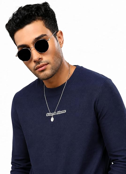 Mens Sweatshirt Stand Alone 100% Organic Cotton HD Chest Print | Anti-Pilling Biowash | Round Neck | Full Sleeve | Regular Fit-picture-21