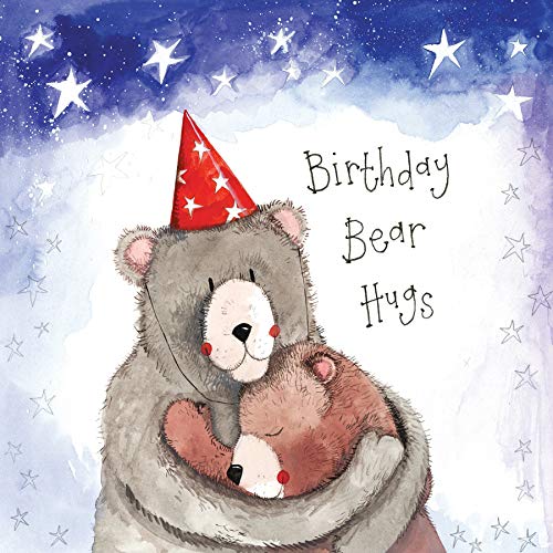 ALEX CLARK Happy Birthday Bear Hugs Card